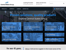 Tablet Screenshot of centralstatesgroup.com